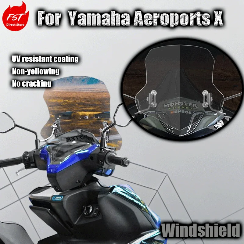 

Защитное стекло для переднего ветрового стекла скутера Yamaha Aeroports X, запчасти для модификации.