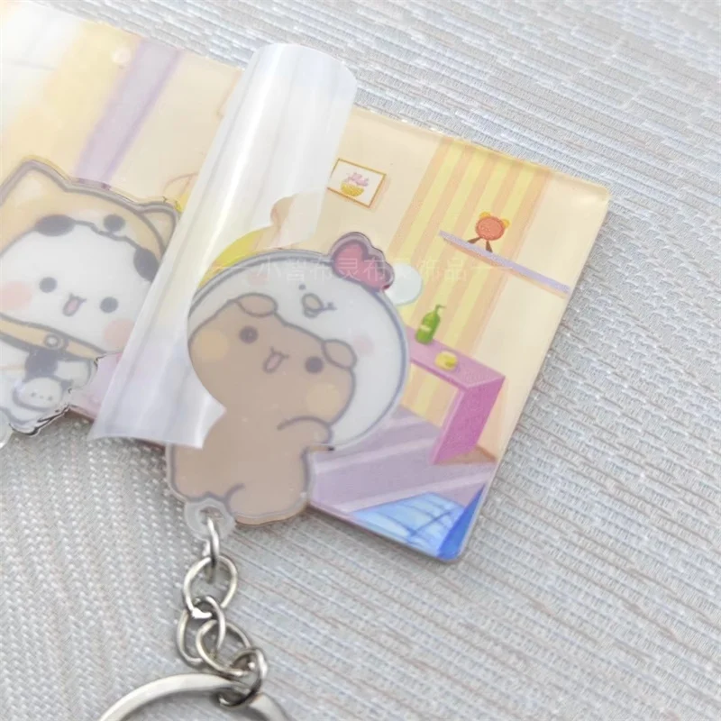 Couple Key Holder Wall Acrylic Together Keychain Hanger Matching Key Rack Organizer Entryway Keyring Home Decor Christmas Gift