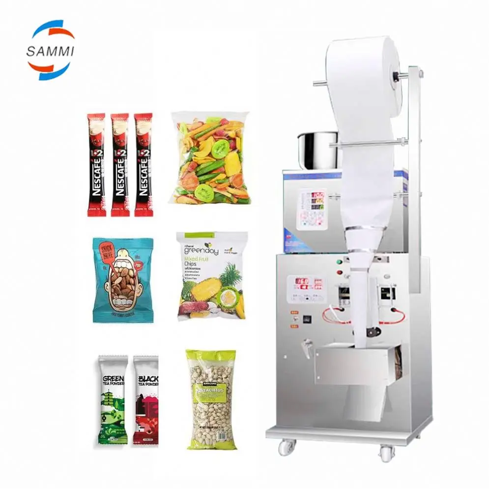 

Semi Electronic Scale Weighing Packing Production Machine For Granular Snacks Nuts Solid Food Bag Filling Chemical 220V/110V