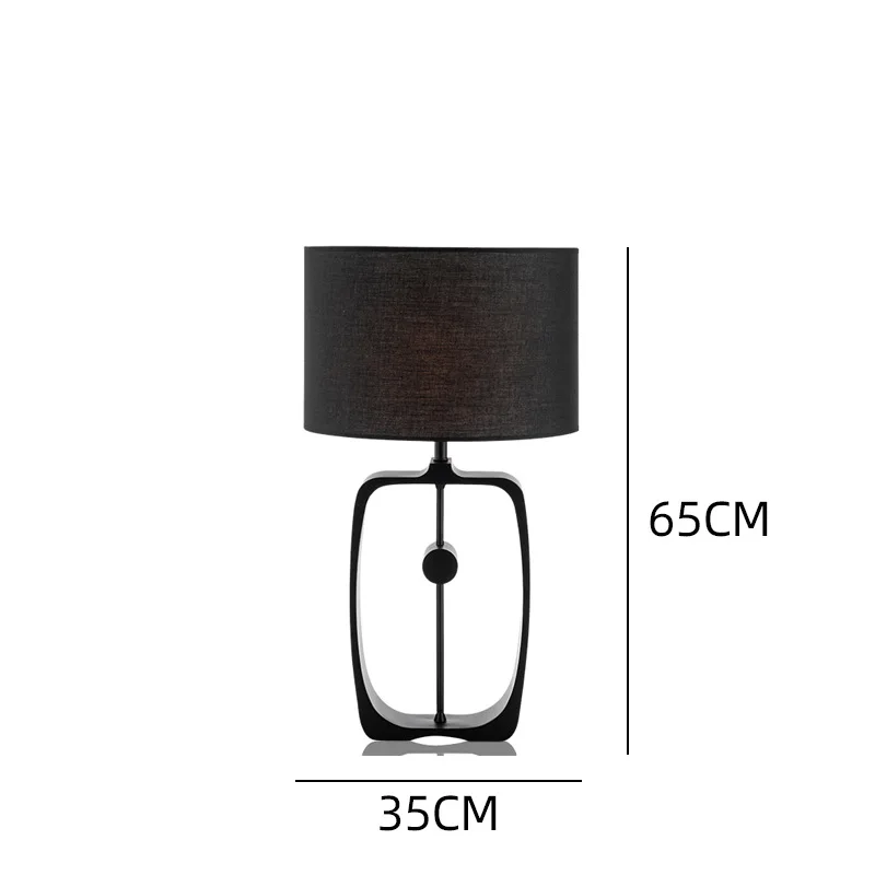 Nordic Minimalist Creative Table Lamp  Black Lampara  Personality Design Room Decoration Table Lamp  LED Lights