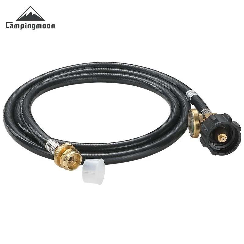 

Адаптер для кемпинговой плиты Campingmoon PZ-106: преобразователь пропана в бутан с удлиненным резиновым шлангом и клапаном