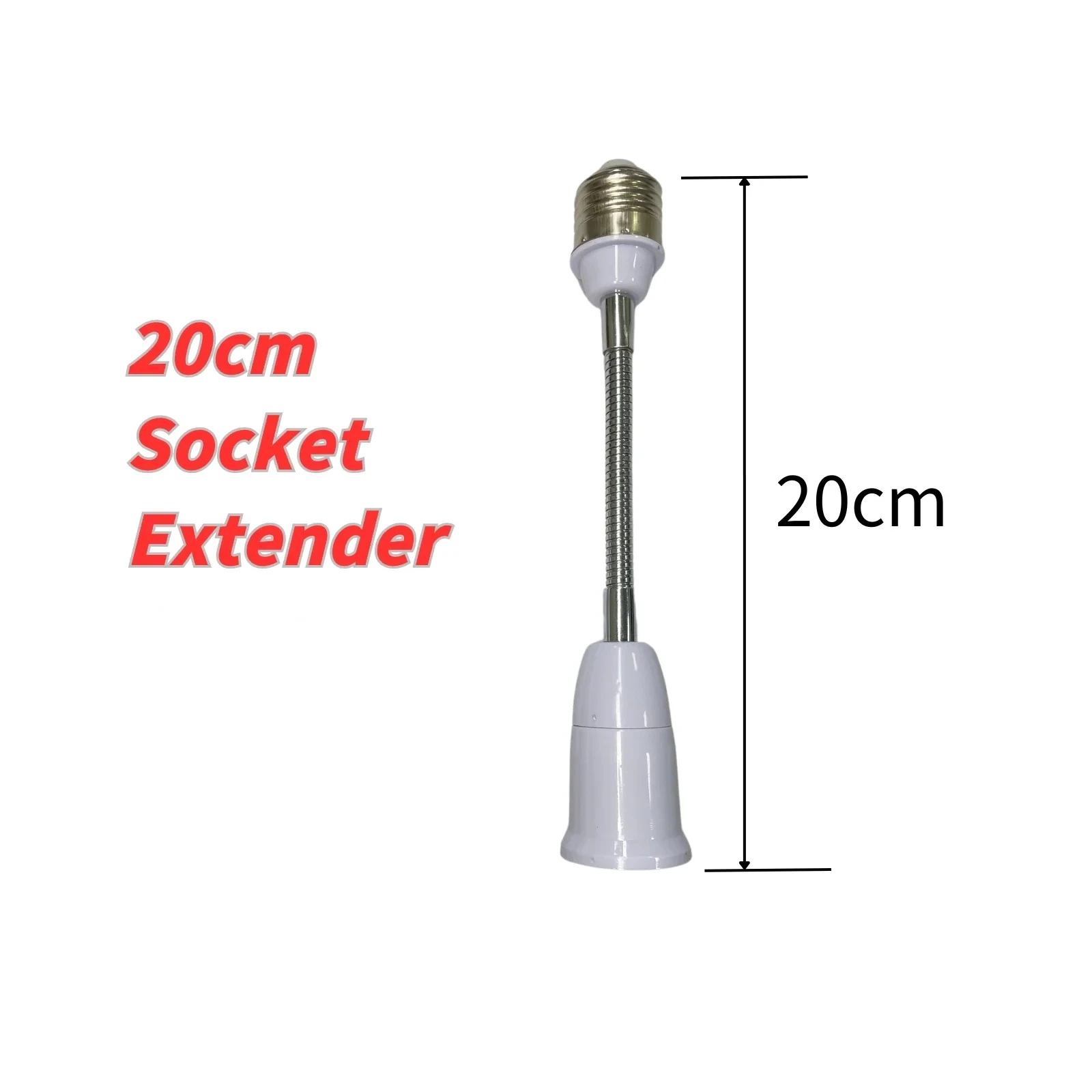 

Удлинитель для патрона лампы E27-E27, вращающийся Цоколь для лампы E27, 12/20/30/40/50 см
