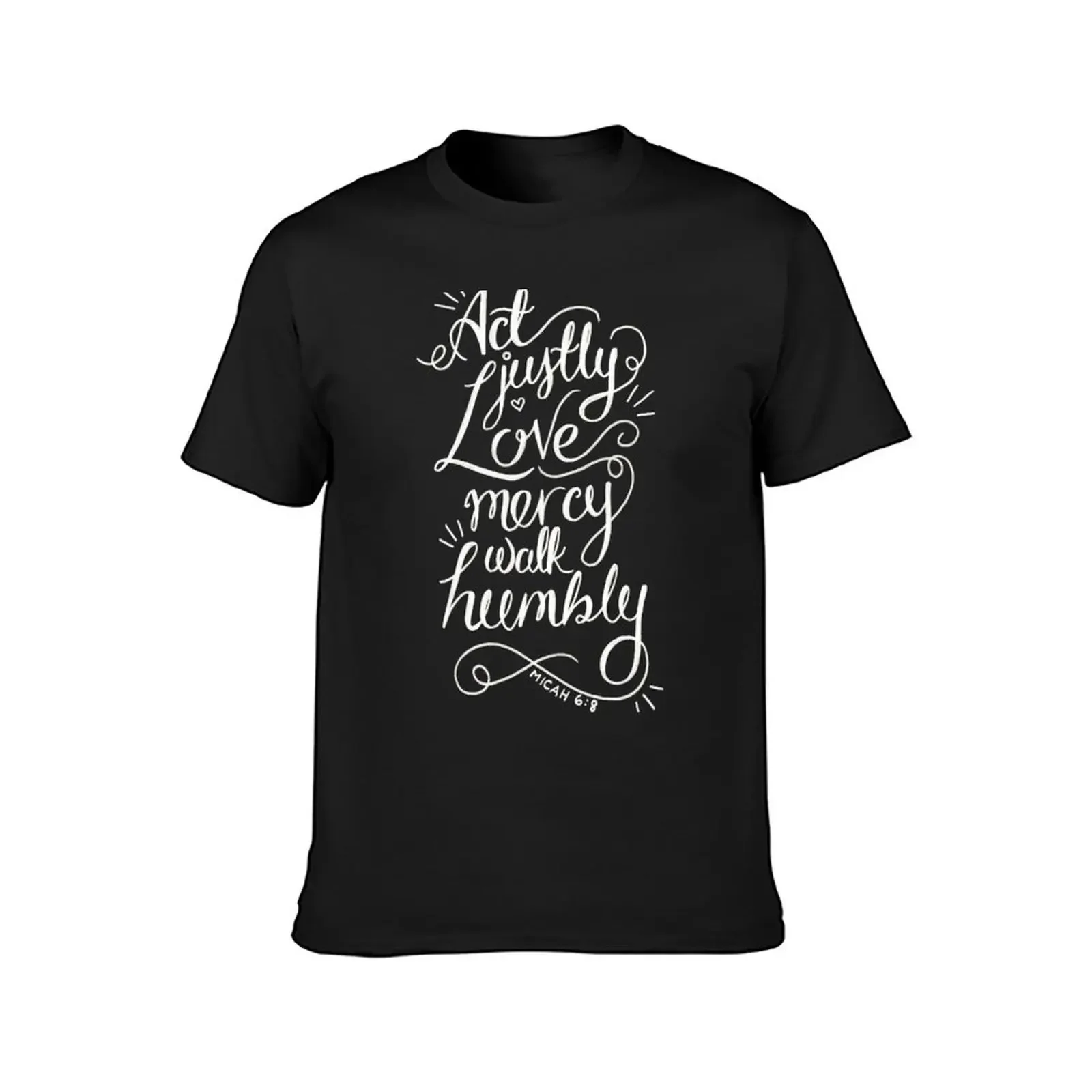 Micah 6:8 T-Shirt custom t shirt vintage graphic tee new edition graphic t shirts mens t shirts top quality