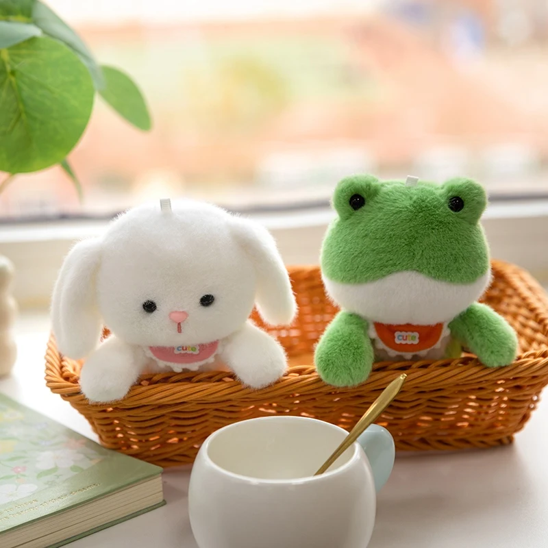 Cute Animal Plush Toy Computer Decoration 13cm Computer Dressing Plush Doll Office Work Partner Doll Colleagues Giving Gifts