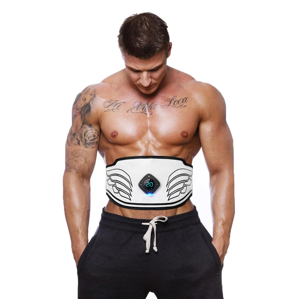 EMS Muscle Stimulator Massage ABS Abdominal Belt Trainer Slimming Massager Unisex Body Belly Weight Loss Body Shaping Fitness