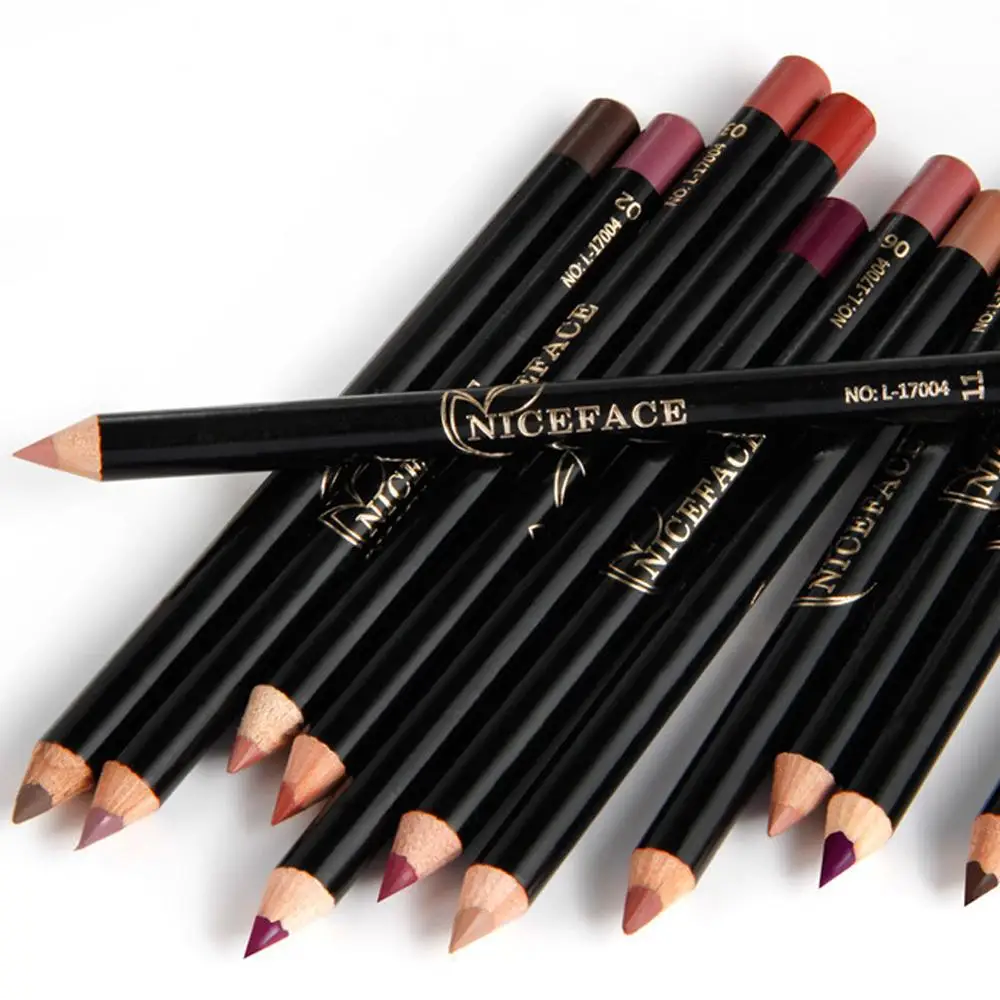 Impermeável hidratante Lip Pencil, Lip Liner Pen, Matte Lipliner, Lip Pencil, Beleza, Ferramentas cosméticas coloridas