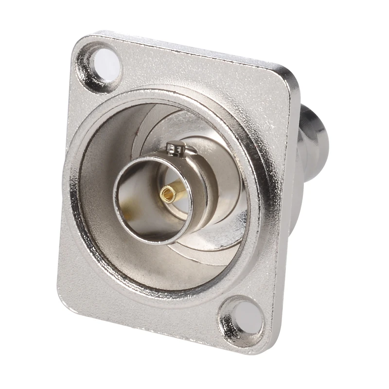 

BNC 75/50 Ohm Panel Mounting Type Welded BNC Seat Video Camera Q9 Female Socket Gold Plated SDI Cable Seat Connector