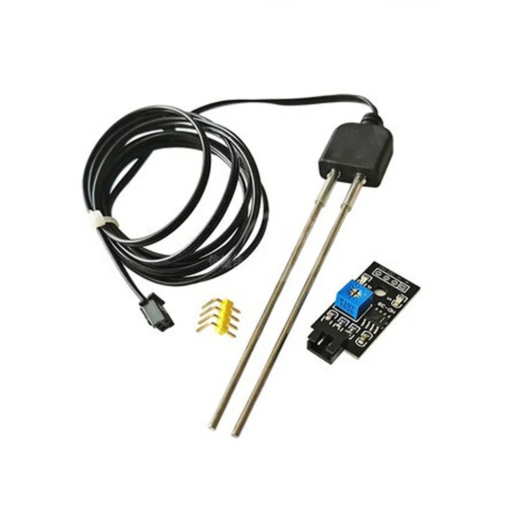 

Soil Moisture Sensor Soil Detector Module Soil Moisture Test Soil Humidity Test with 1.3M Corrosion Resistance Probe for Arduino