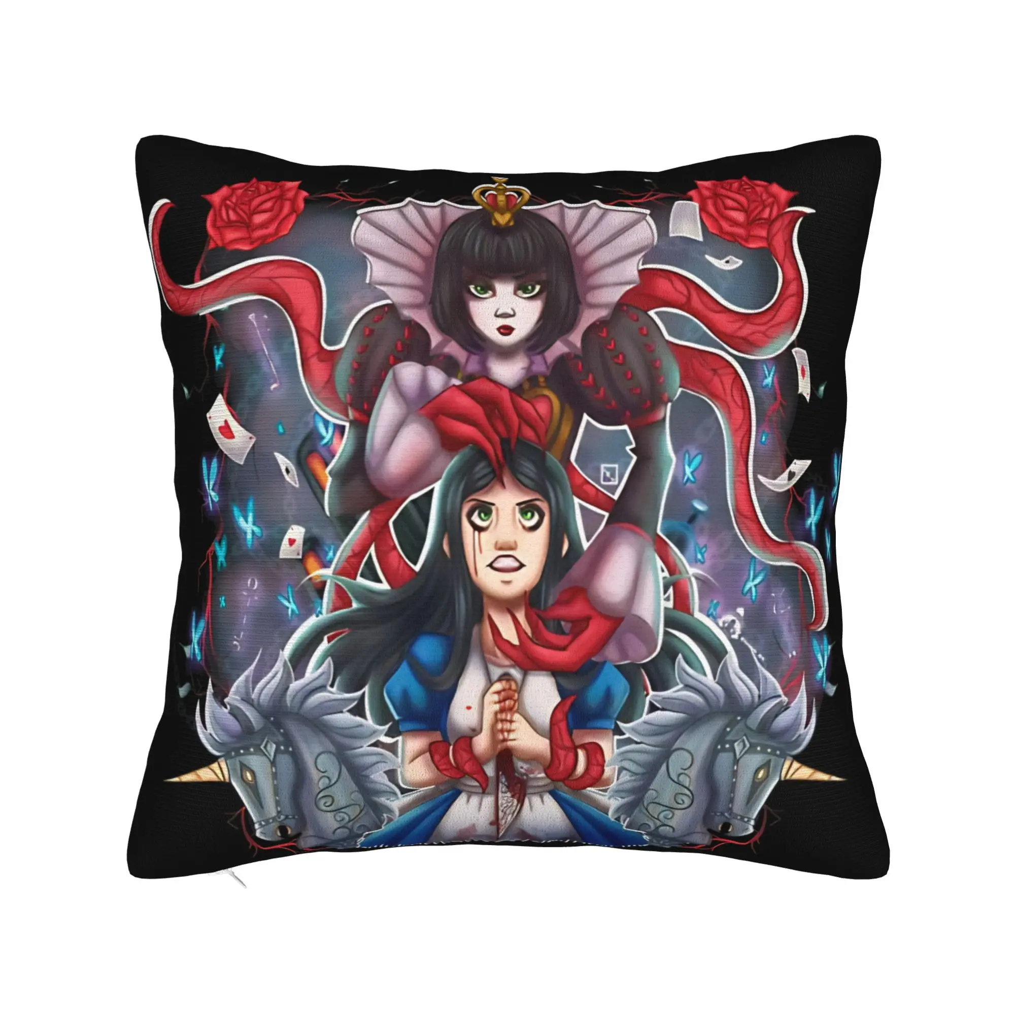 Pillow Case A-Alice Madness Returns Graphic Game  Pillow Cover For Office Car Home Decor Novelty Pillowcases