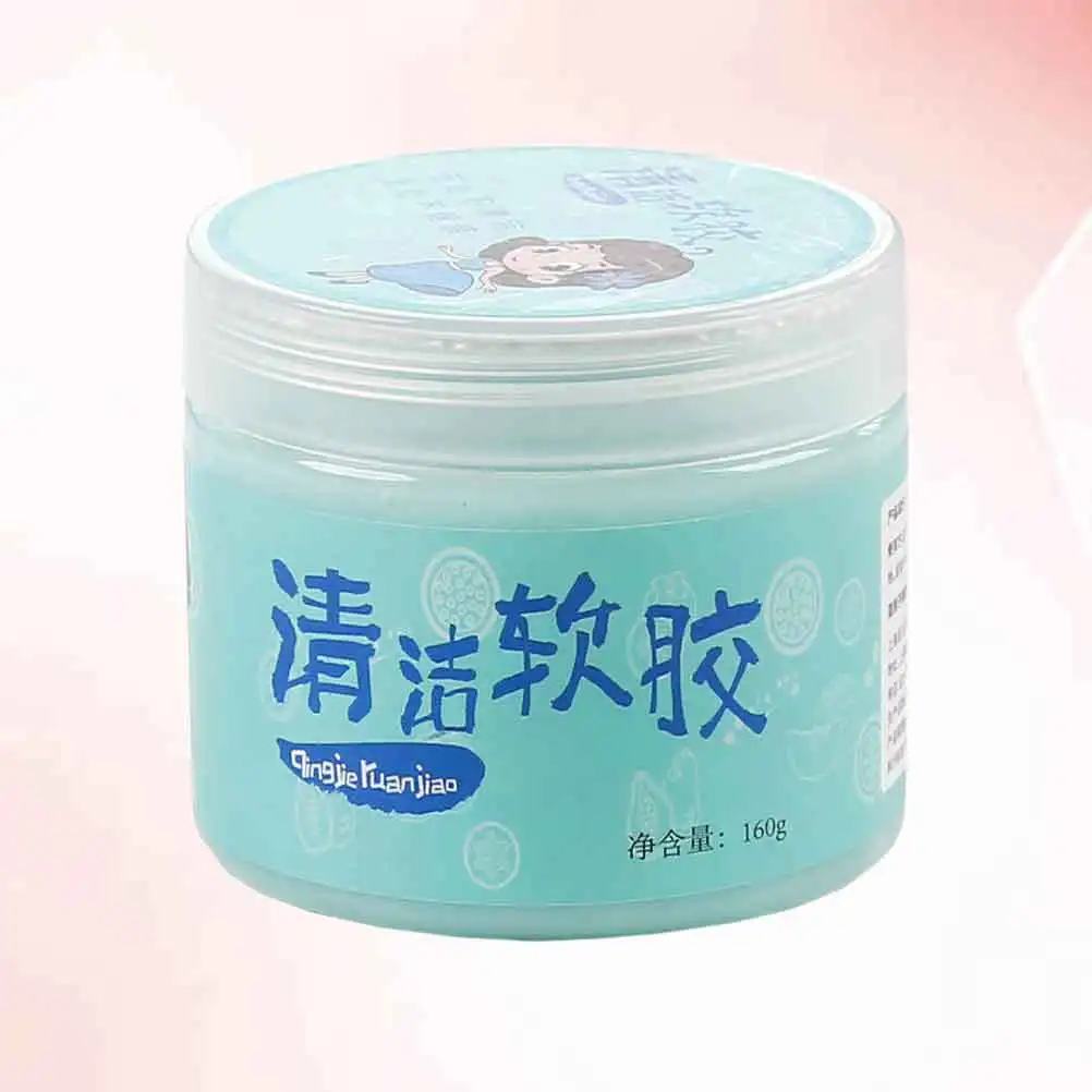 1 قطعة من جل تنظيف لوحة المفاتيح خفيف الوزن لإزالة الغبار للآلة الحاسبة ولوحات مفاتيح الكمبيوتر أداة تنظيف متعددة الأغراض باللون الأزرق السماوي