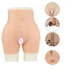 Silicone Fake Vagina Panties For Men Buttock and Hips Enhancer Realistic Pussy Male To Female Transgender Crossdress Ladyboy