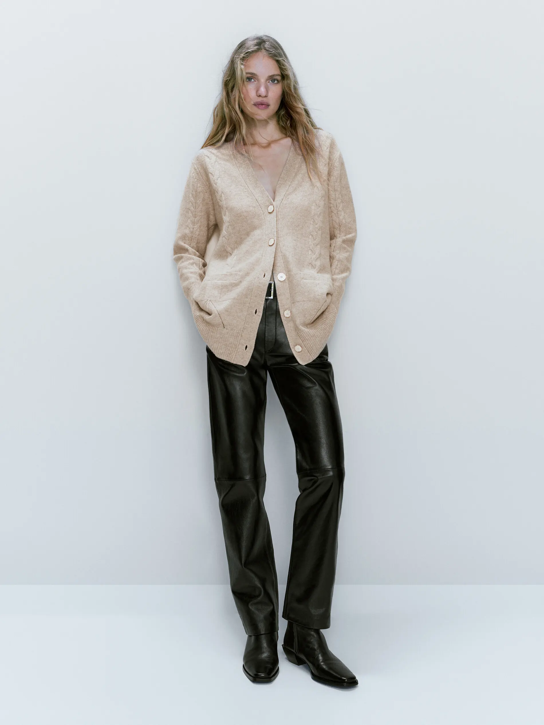 Ethereal Traf Md 2026 YAZHIMEI autumn new style of Women's casual Temperament gentle loose solid color knitted cardigan coat