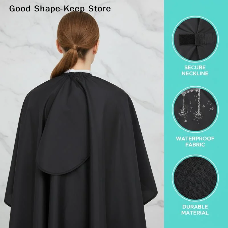 dailyWaterproof Colouring Cape Barber Cloth Hairdressing Hair Dye Gown Perm Baking Oil Cap Tool Hair Cutting Collar Haircut Cape