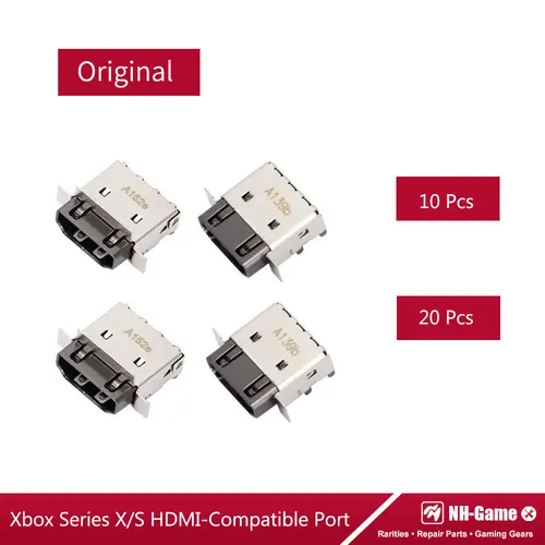 Imagen 1 del producto Pieza de reparación de 10/20 piezas, enchufe de interfaz HD para consola Xbox Series X/S, puerto compatible con HDMI para conector Host XSX/XSS