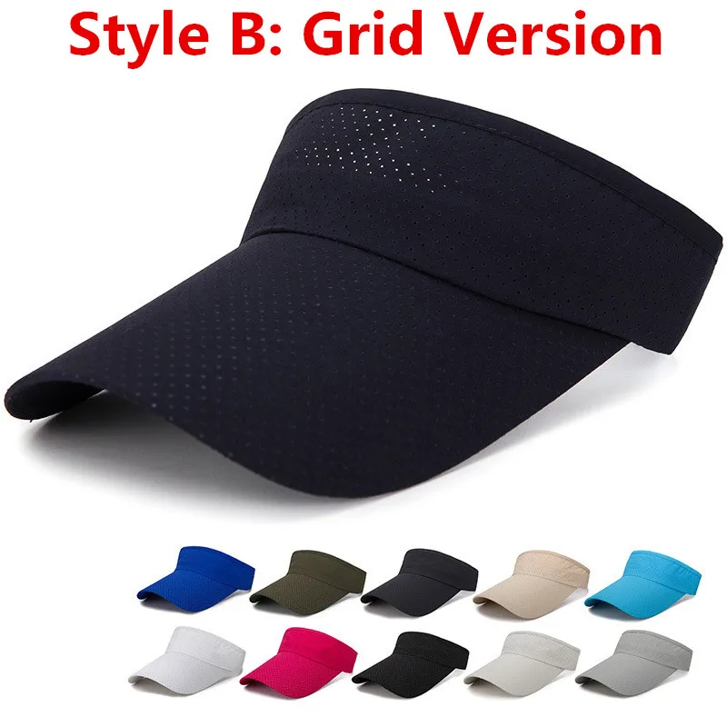 Golf Caps Men Women Adjustable Sport Headband Classic Sun Sports Visor Hat Running Caps Tennis Beach Hat Outdoor Sports Hat