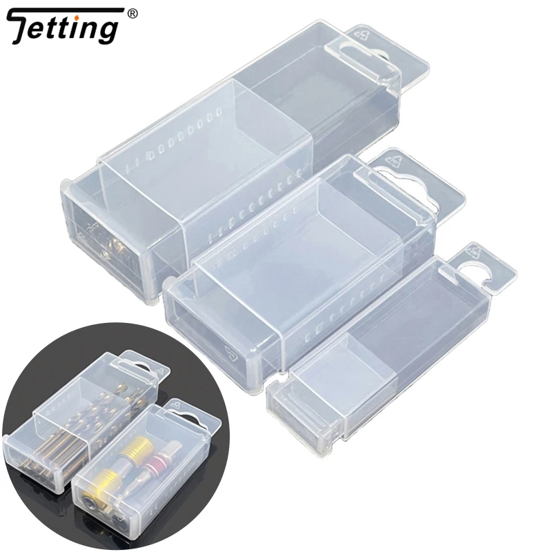 1Pc Rectangular Telescopic Tool Box Part Storage Case Drill Milling Cutter Boxes Twist Drill Box Tap Accessories Tool Packaging