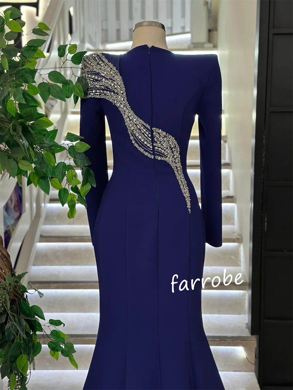 Vestidos largos con cuello en V y trompeta con lentejuelas, Jersey a juego personalizado, ocasión a medida, alta calidad exquisita