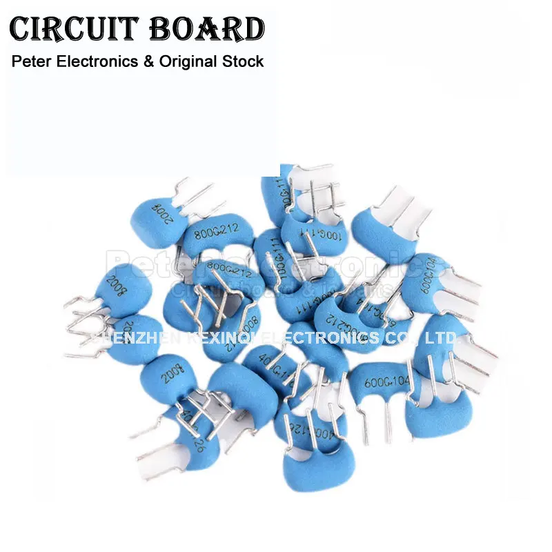 10pcs CSTLS8M00G53-B0 4M 6M 8M 10M 16M 20MHZ DIP-3Pin Ceramic Direct-inserted Crystal Oscillator 3 Pin 4MHz 4M 4.0MHz Resonator