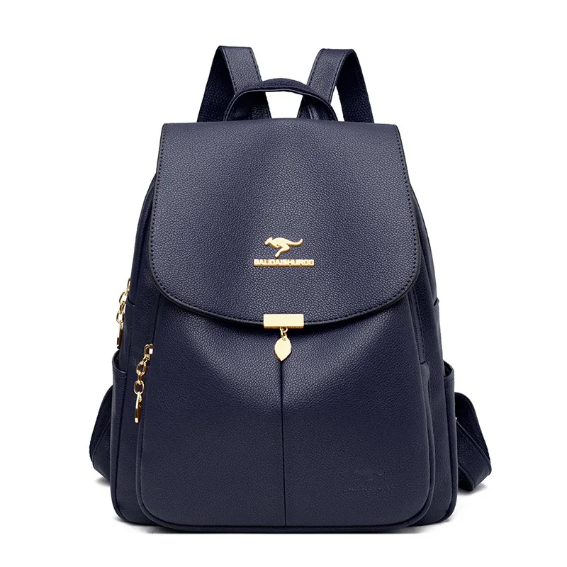 2024 Women\'s Backpack New Single Shoulder Bag Simple College Student Backpack Trendy Travel Handbag One Piece Replacement