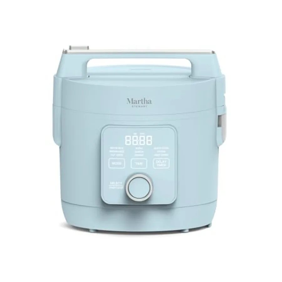 

Rice Cooker 4 Cup Uncooked / 8 Cup (Cooked) Ceramic Non-Stick Removable Pot Keep Warm Measure Markings Steam Basket Brown and S