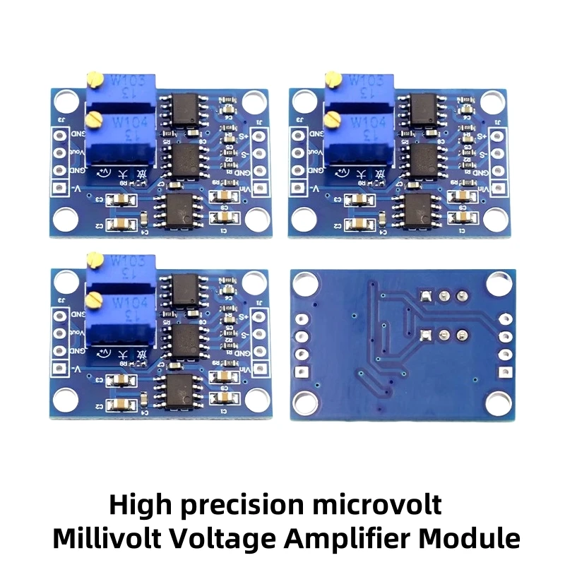 High precision microvolt/millivolt voltage amplifier module small signal instrument amplifier AD620 transmitter