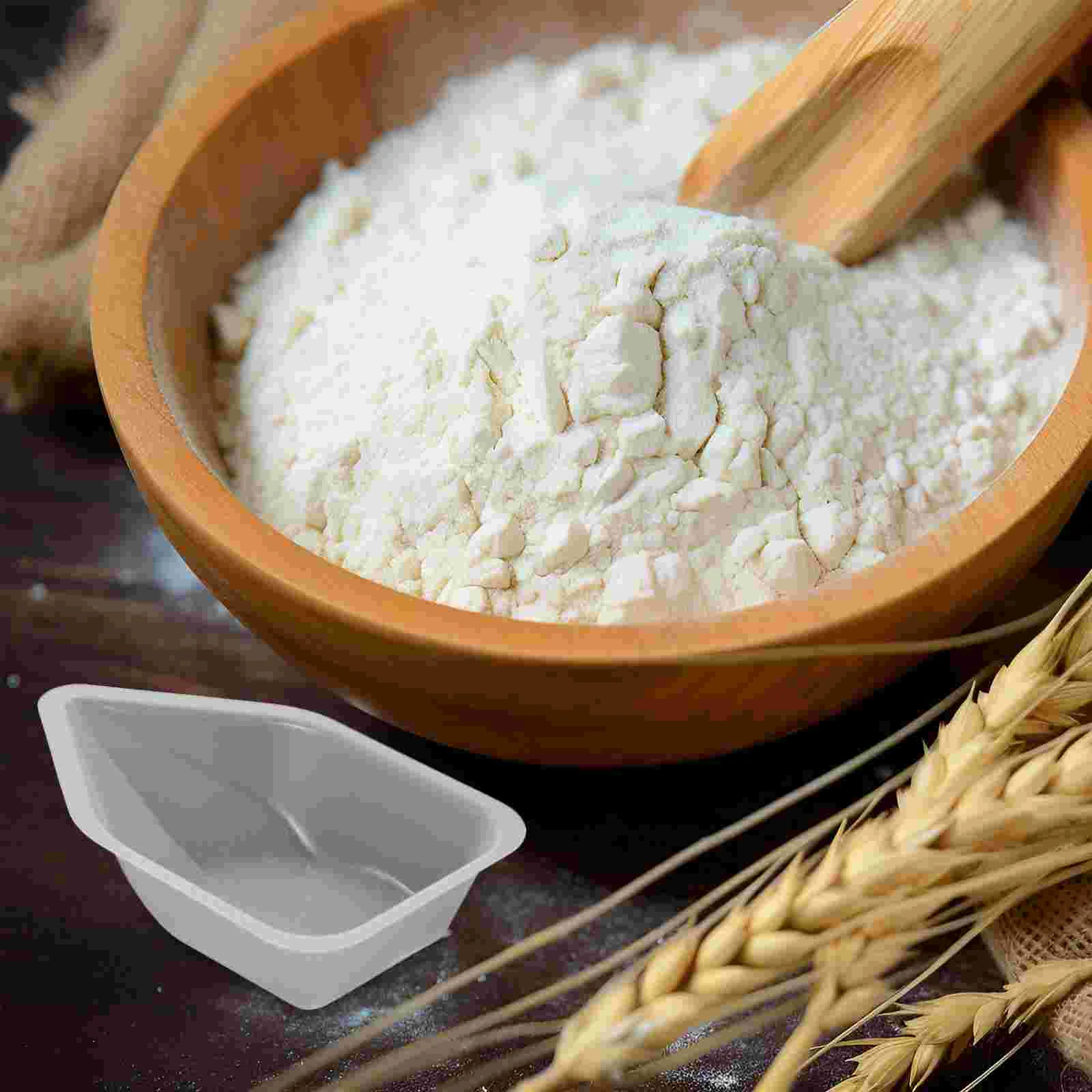 10 Pcs Kitchen Scale Rechargeable Weighing Ship Laboratory Dishes Square Boats Reusable Tray