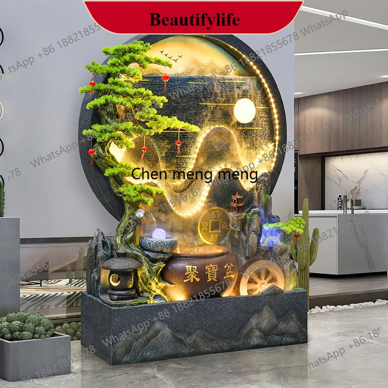 

G153 Floor-to-ceiling flowing water ornament courtyard rockery waterfall circulating water landscape housewarming gift