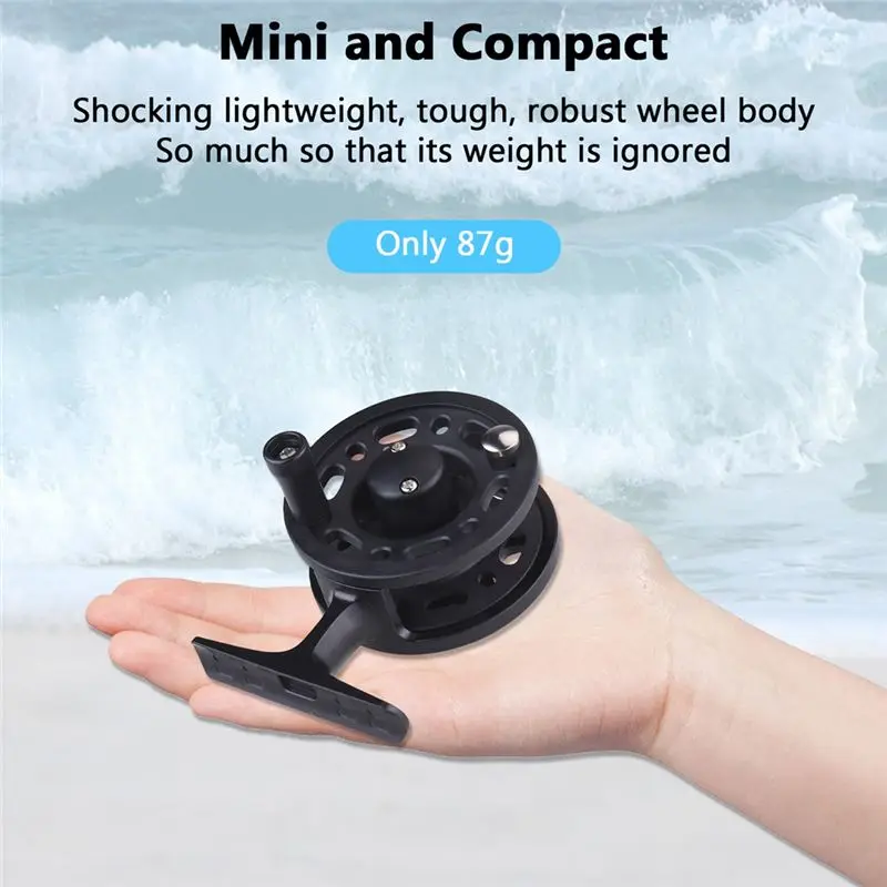 AS63-Fishing Reel Front Wheel Plastic Design For Fly Fishing Ice Reels 6Cm Diameter Suitable For Freshwater Saltwater