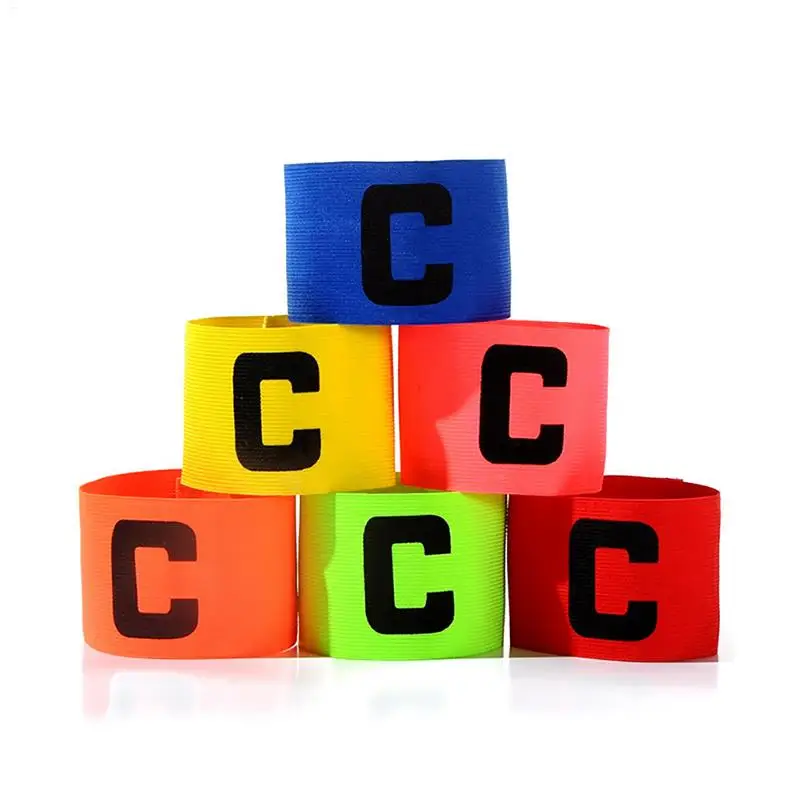 ปลอกแขนกัปตันทีมฟุตบอลมืออาชีพวงแขนกัปตันสร้อยข้อมือปรับการแข่งขันฟุตบอลอุปกรณ์การฝึกอบรมสําหรับการแข่งขันฟุตบอล