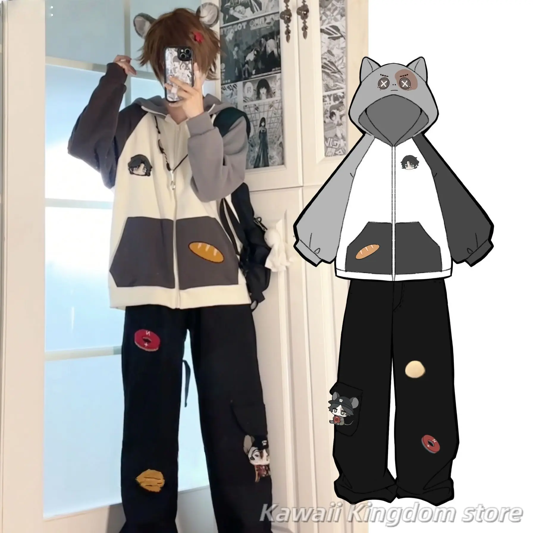 

Identity V Norton Campbell Game Cosplay Costume Uniform Anime Clothe Halloween Costumes for Women Man Full Set Coat Pants