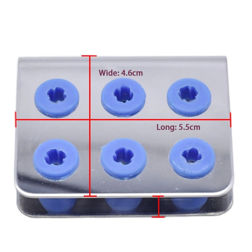 6 Holes Dental Ultrasonic Scaler Tips Holder Stand Disinfection Storage Box Fit Dentistry Equipment EMS NSK Satelec Sirona DTE