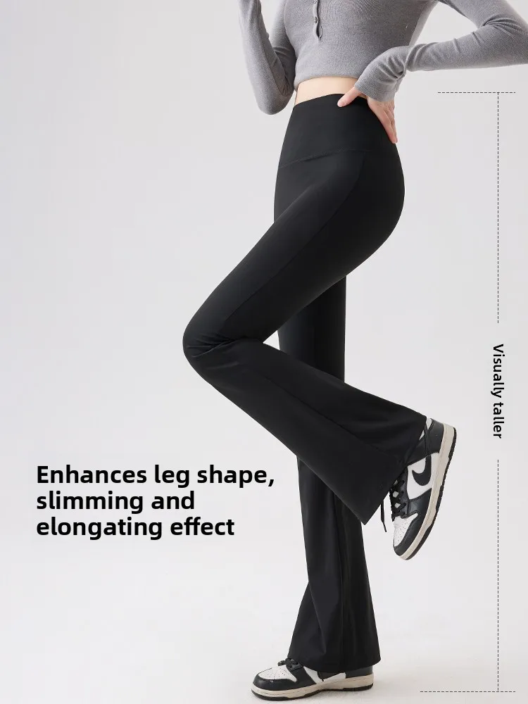 مشروط عالية الخصر جلد arkskin اليوغا السراويل النسائية ربيع الخريف جديد Sle Bla عالية مرونة بعقب رفع السراويل الطويلة تأثير التخسيس