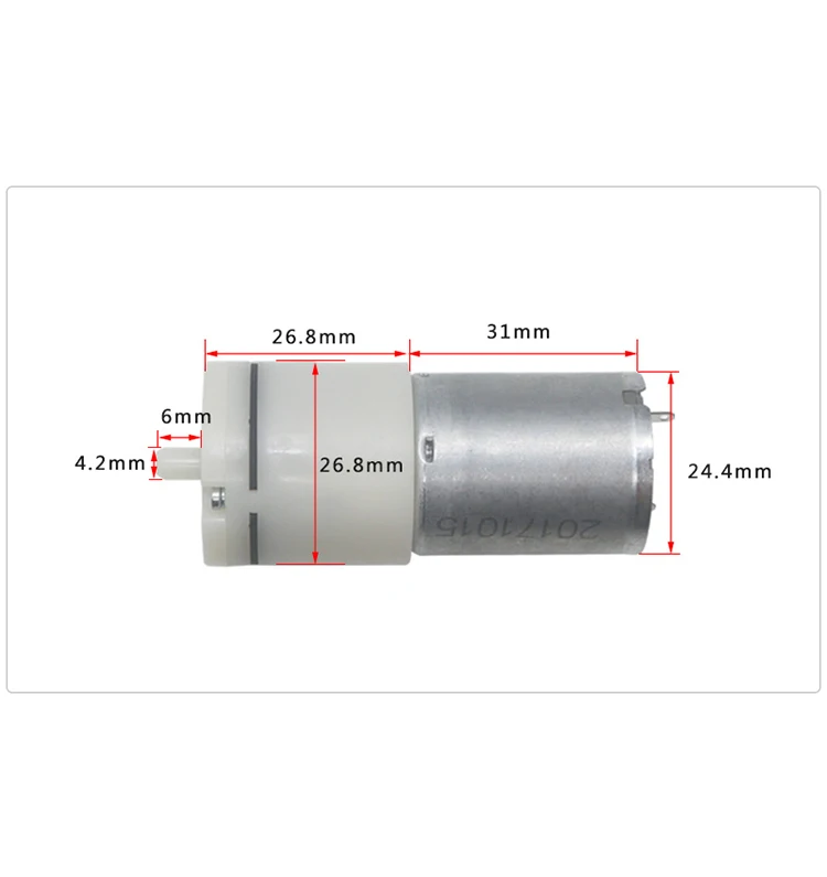 3V 6V 12V 24V Motor Micro Vacuum Pump Air Pump DC Small Mini 370 Motor Micro Air Pump Oxygen Pump Aquarium Fish Tank DIY