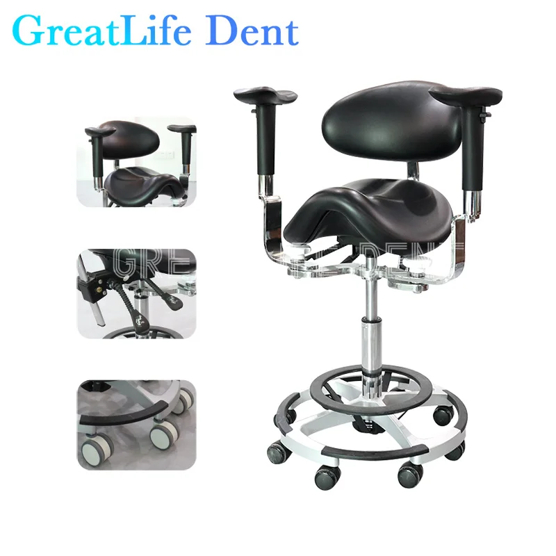 GreatLife Dent Dental Laboratory Equipment Instrument Dentist chair Comprehensive Treatment Luxury Foot Pedal Height Adjustable