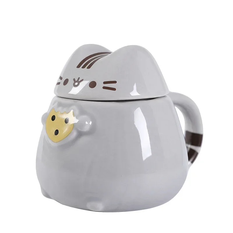 New Cartoon Anime Fat Cat Ceramic Mugs Office Home Water Cup Large Capacity Cup Fat Cat Cups Kid Friend Gift