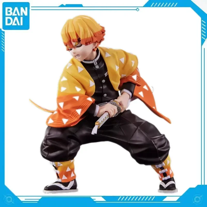 Oryginalna figurka Bandai-rise FRS Demon Slayer Zenitsu Agatsuma Anime Model Doll Assembly Model Kit Kolekcja zabawek dla dzieci w prezencie