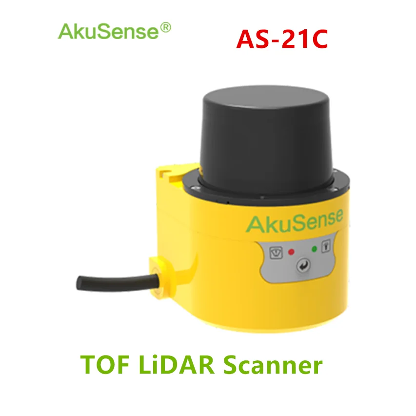 AkuSense 20M Lidar Scanner 300 Scanning Degree Laser Rangefinder 0.5/ 0.25 Resolution Laser lidar for AGV and Service Robot