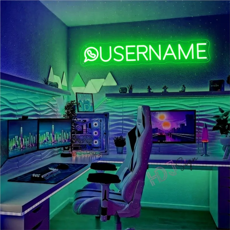 Leave A Message Neon Sign Engrave Personal Custom-tailor LED Lights For Customize Wedding Decoration Coffee Bar Wall Decors - view 2