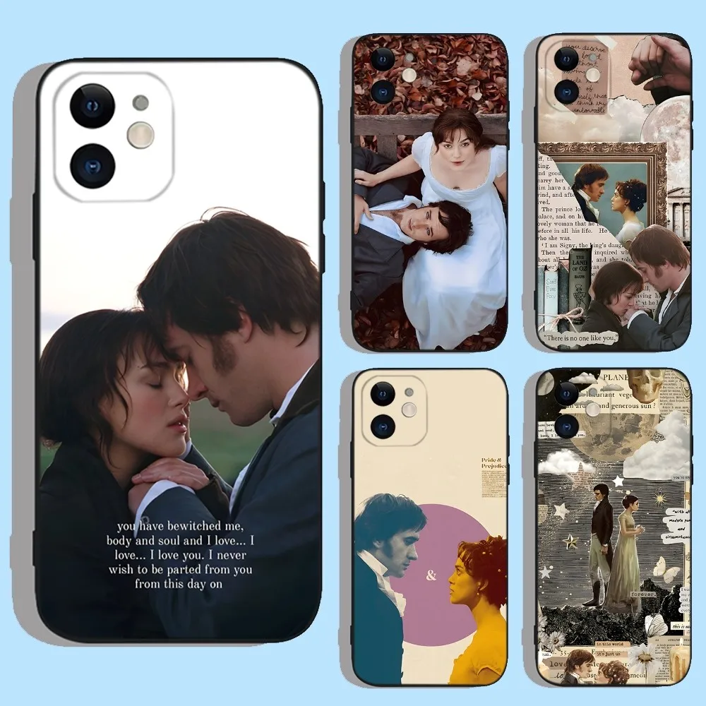 Pride And Prejudice Phone Case For Apple iPhone 15,14,13,12,11,XS,XR,X,8,7,Pro,Max,Plus,mini Silicone Black Cover