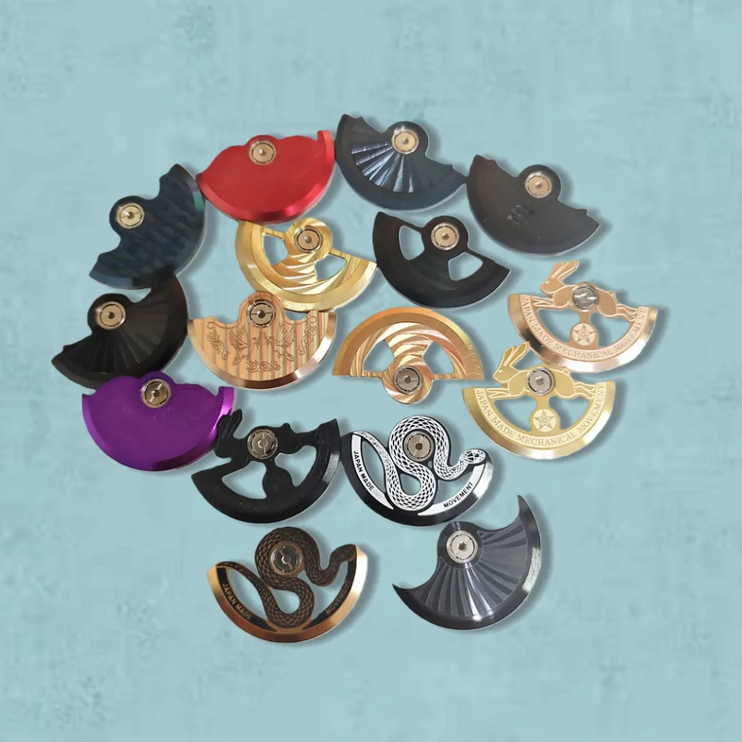 

Индивидуальный ротор NH35, автоматический, с эффектом ковки, цвета розовое золото, черный, синий, серебристый, золотой. Подходит для NH34, NH35, NH36, NH38, 4R35, 7S26. Запчасти для роторов часов.