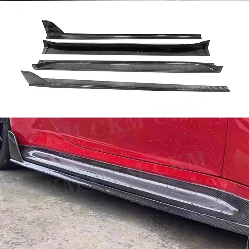 

Carbon Fiber For Porsche 911 992 2019+ Side Skirts Aprons Extension Lip Door Bumper Lip Covers Side Skirts Spoiler Car Styling