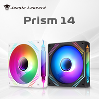 Jungle Leopard Prism 14 Pro Infinite Mirror Colorful Blade 140mm 5V 3Pin ARGB Cooling PC Case Fan