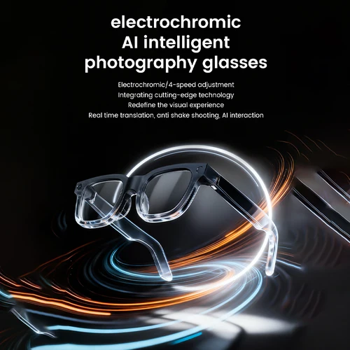 Imagen 2 del producto 2026 gafas inteligentes HD foto vídeo OpenAI registro traducción lentes fotocromáticos táctiles Bluetooth llamada música gafas multifunción