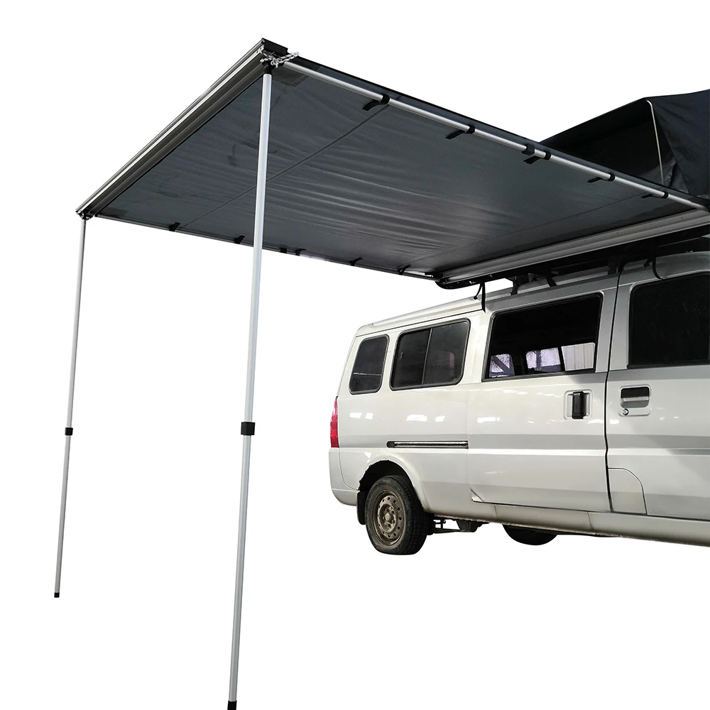 Waterproof Uv Customized Different Size Outdoor Retractable Camping Rooftop Car Side Awning