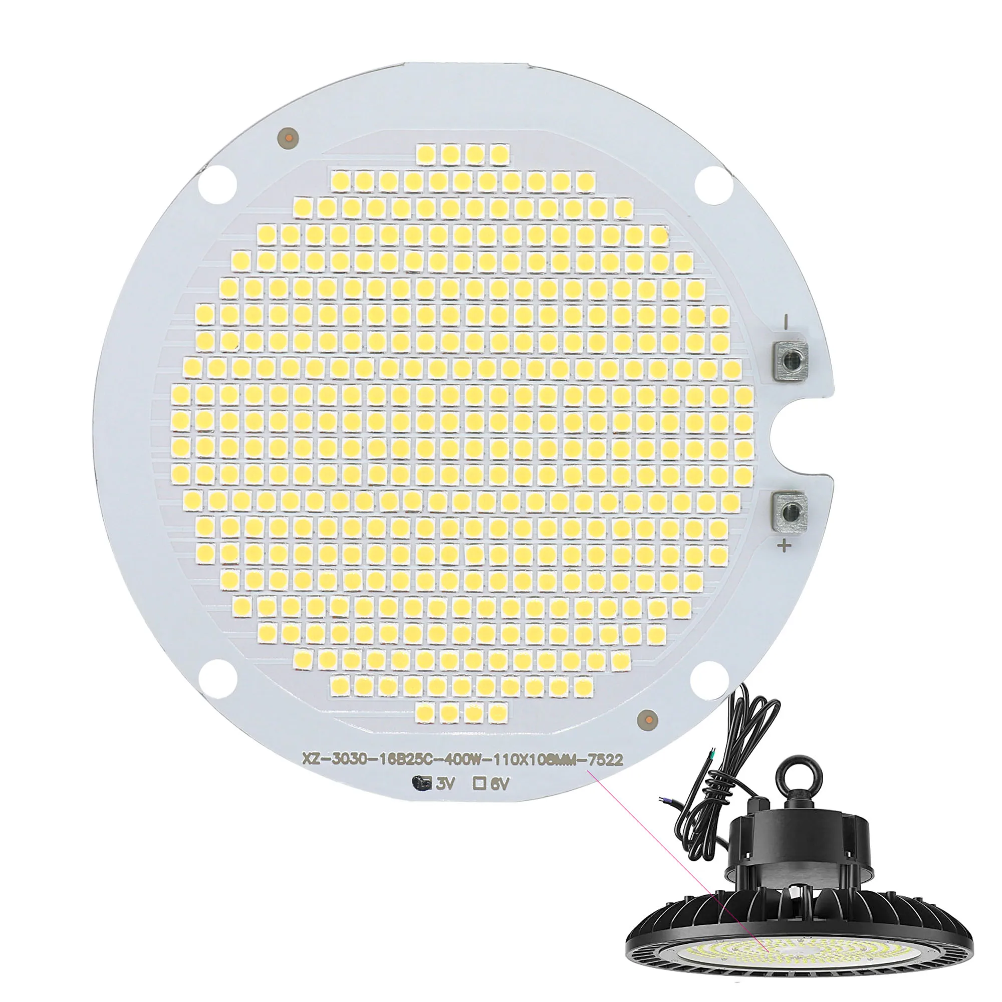 microplaqueta de alta potencia do bulbo do diodo emissor de luz da espiga para a luz de teto industrial da lampada de garag 1000w 800w 600w 500w 400w 300w 7075v 01