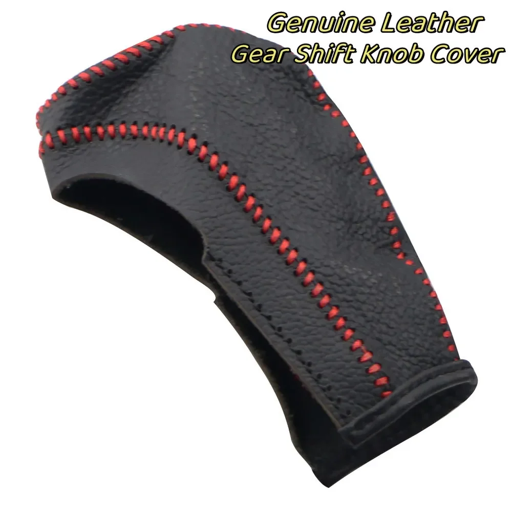 

Leather Gear Shift Knob Cover For Chevrolet /Cruze Captiva 2013 2012 2011 Automatic Transmission Hand-stitched DIY Brake Cover