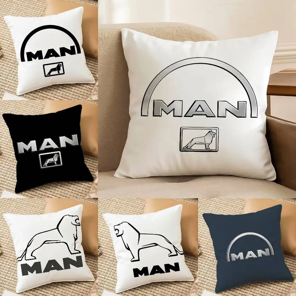 

Cartoon M-ManS Truck Pillow Case Printing Pillowcase Living Room Sofa Cushion Cover Bedroom Room Decor