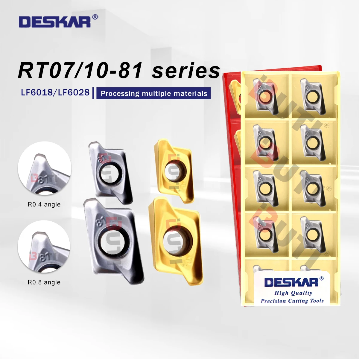 

DESKAR 100% Original RT 100308 Р-81 РТ 070204 R-81 LF6018 LF6028 Фрезы из твердого сплава Фрезы Фрезы с ЧПУ Инструменты Фрезы Вставки