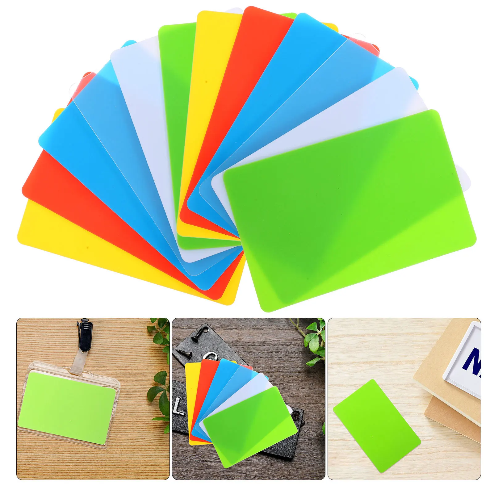 

60Pcs Blank Plastic Card Sheets Multipurpose Business Name Badge Work Id Printing Customer Employee Membership