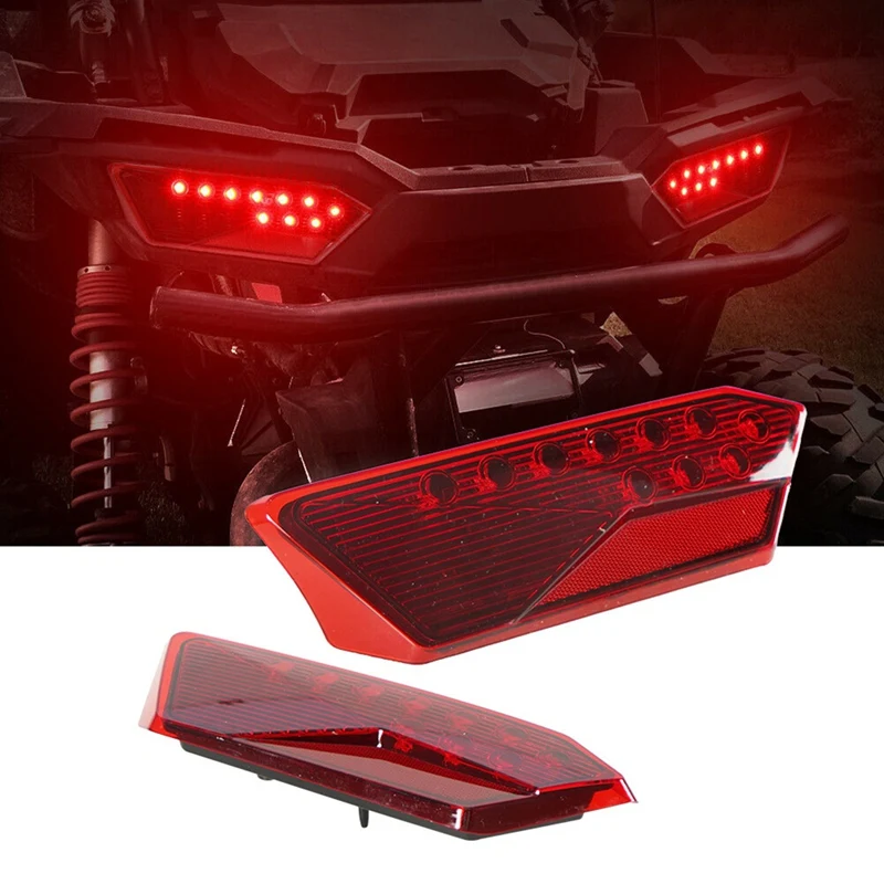 2PCS Red LED Tail Lights For Polaris RZR 1000 900 XP 4 Turbo 2014-2019 2412341 2412342